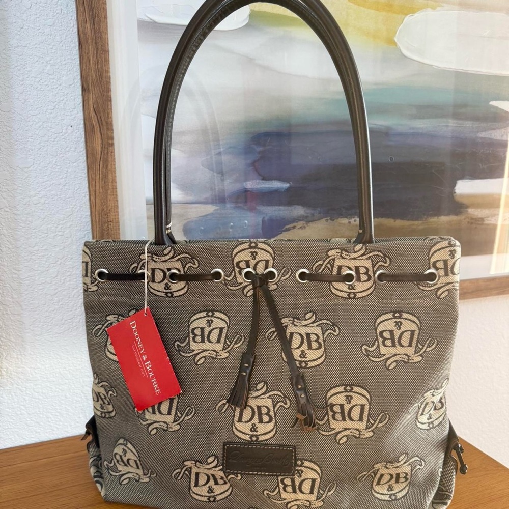 NWT Vintage Dooney & Bourke Tassel Tote Bag